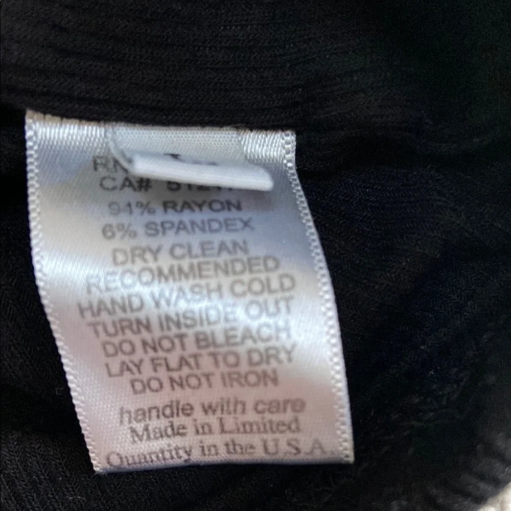 Michael Lauren Black Fitted Tank Top - Picture 5 of 6